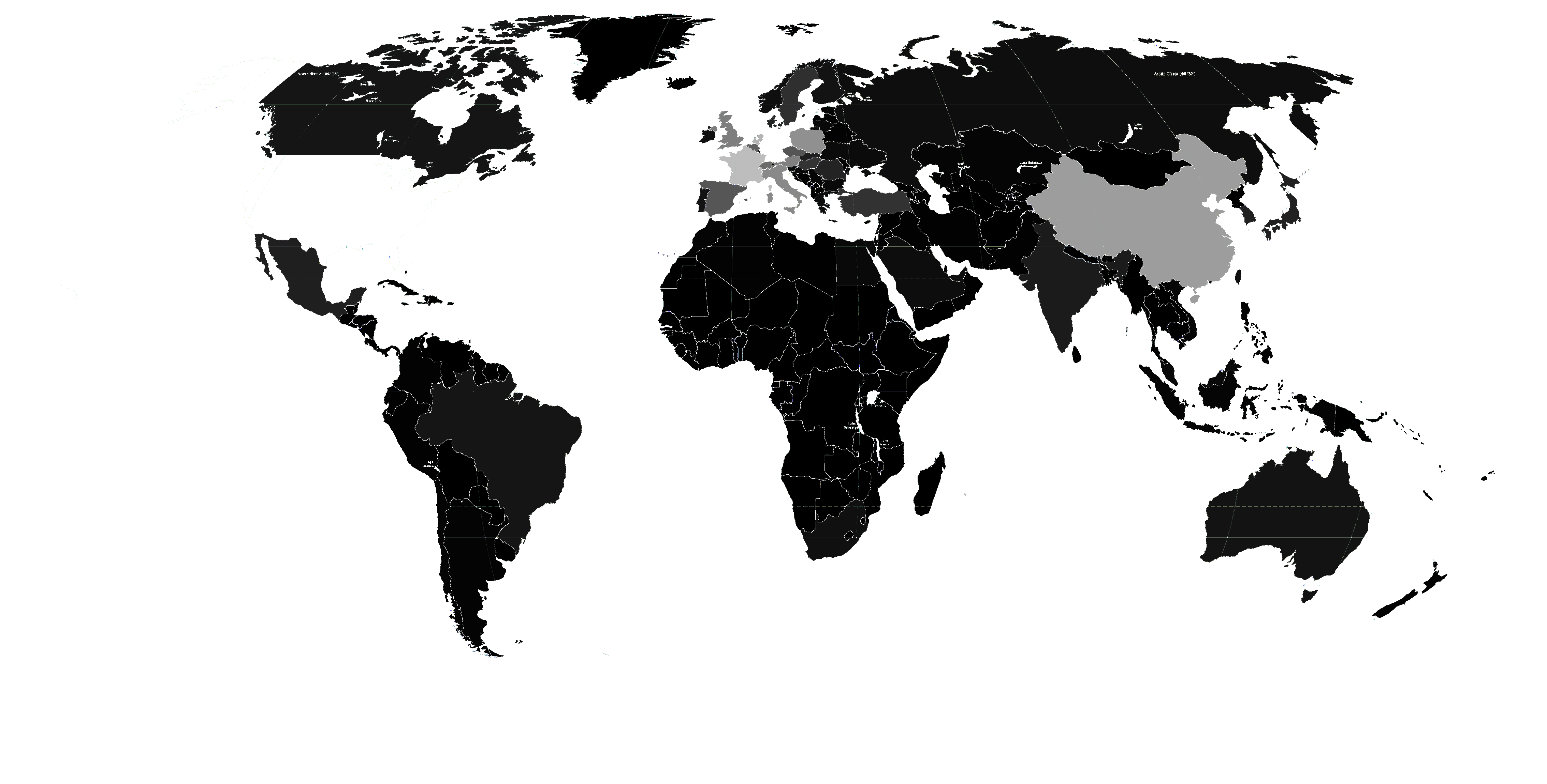 Karte der deutschen Exportländer